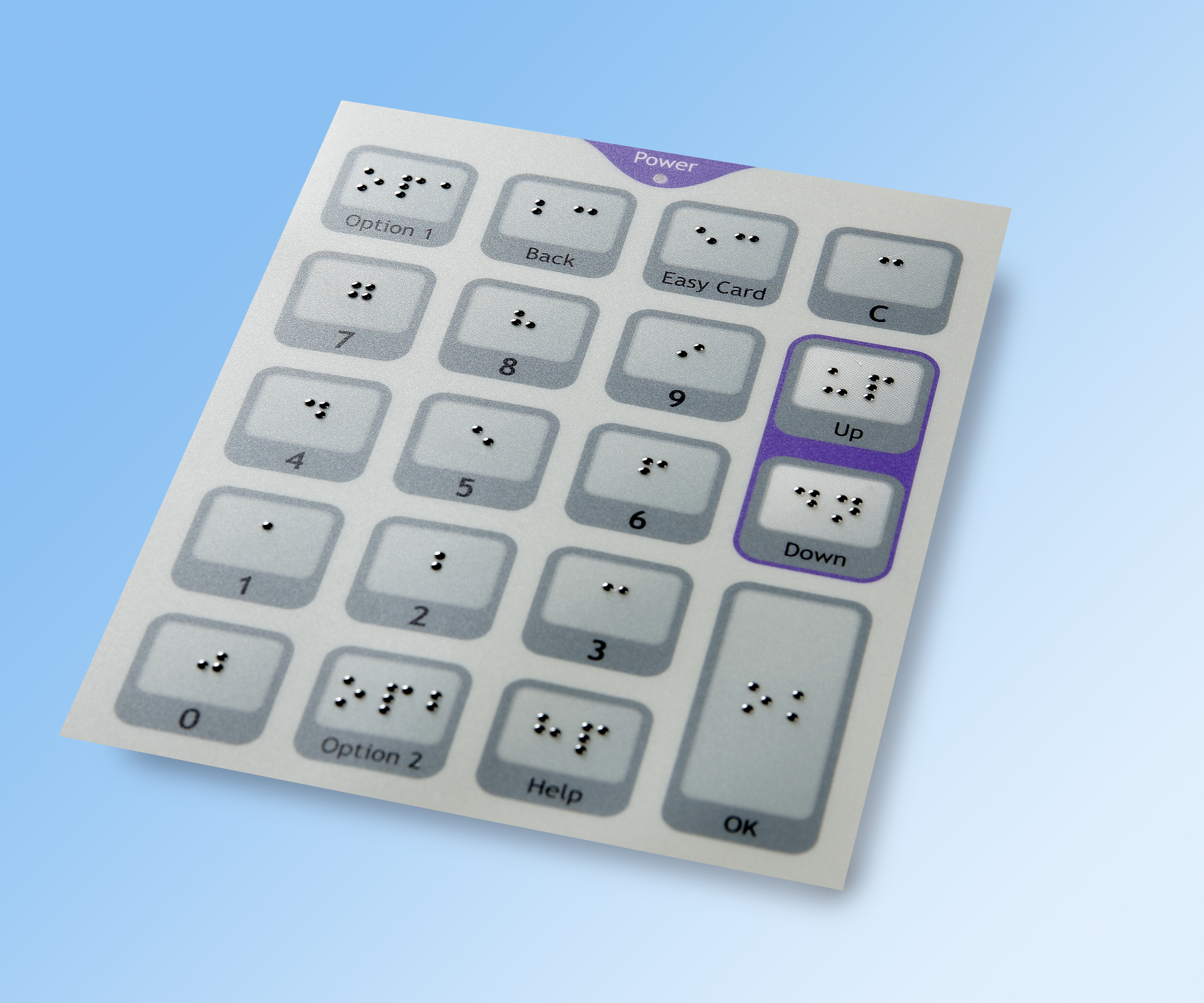 Braille script Keypad 2