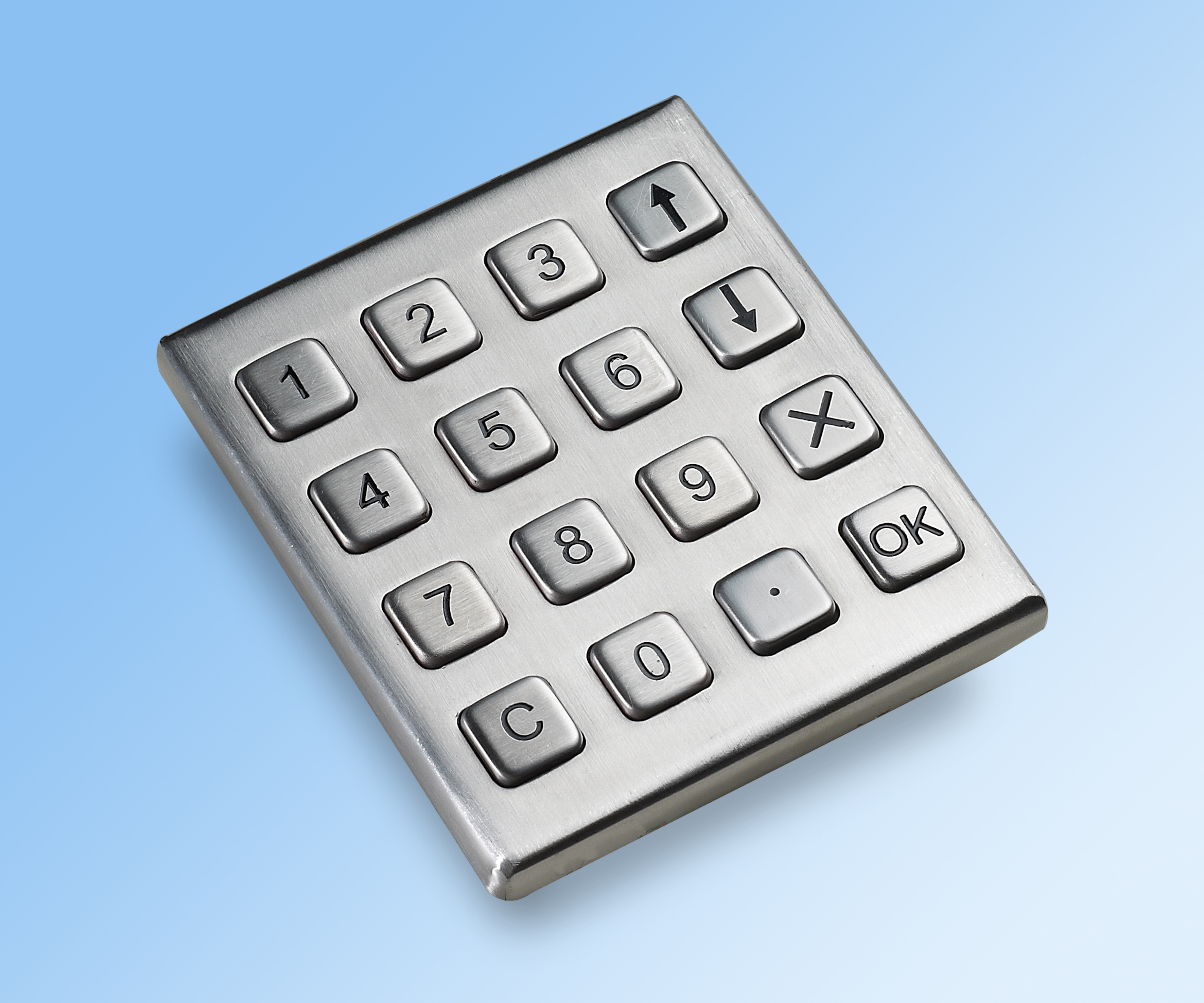 Metallic 4 x 4 Keypad