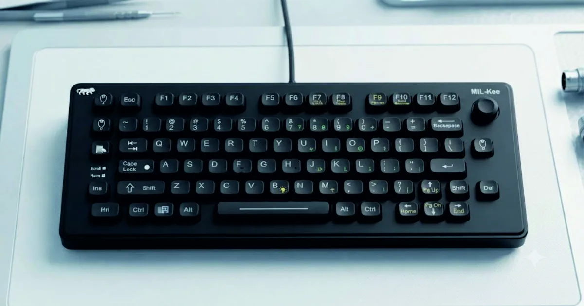 Industrial keyboards and keypads