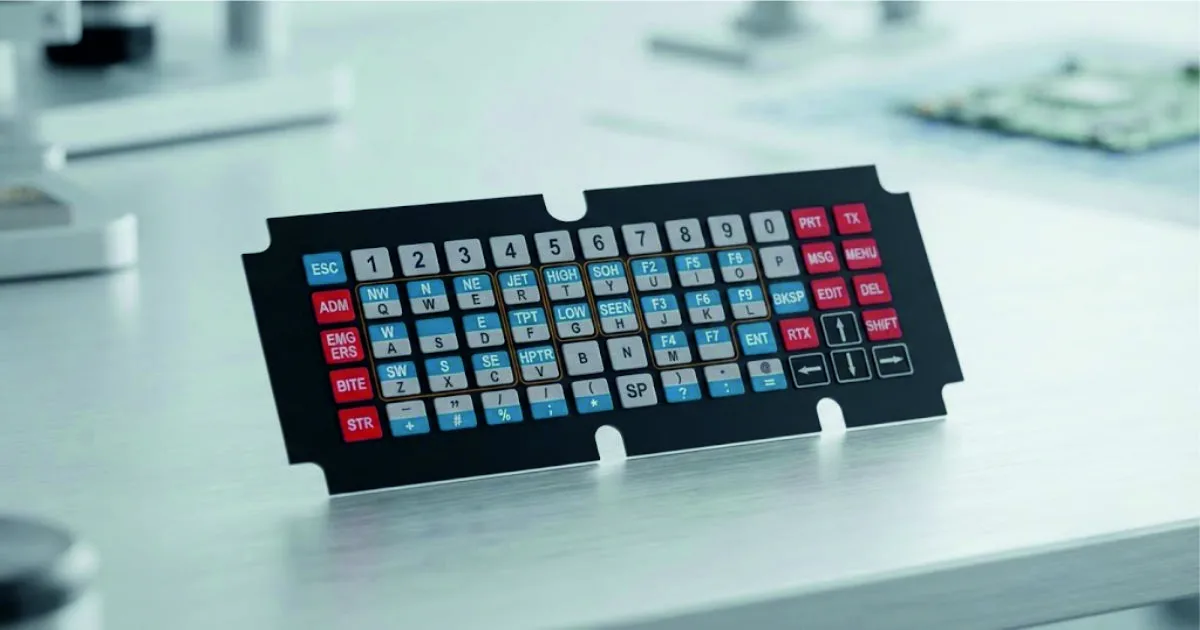 A membrane keyboard