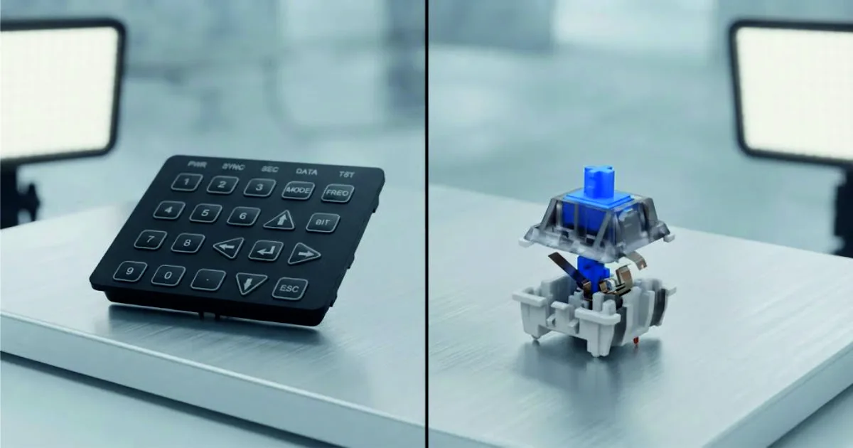 What is the difference between mechanical switch and membrane switch?