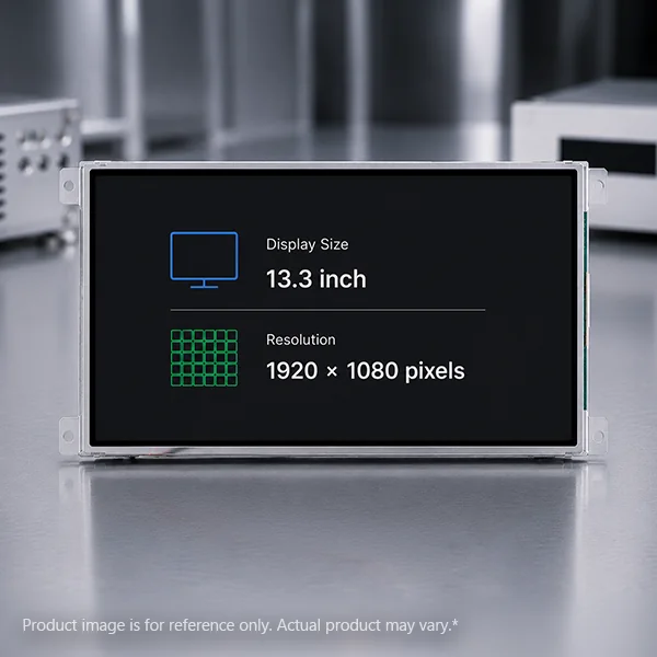 13.3-Inch Capacitive Touch LCD Module with Optical Bonding (Front Mount)