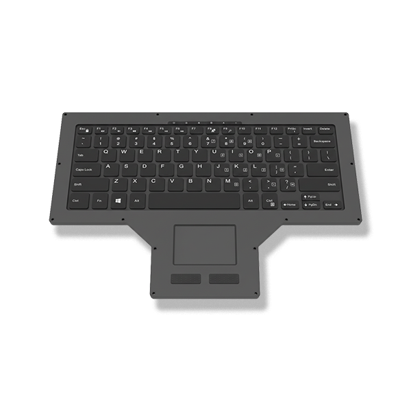Laptop-Style Compact Keyboard with Integrated Trackpad
