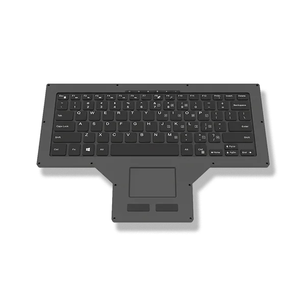 Laptop-Style Compact Keyboard with Integrated Trackpad