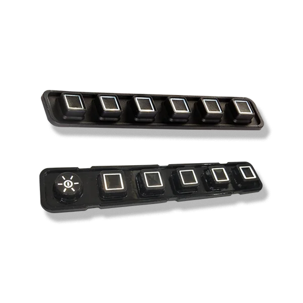 Illuminated Silicone Rubber Menu Keypad (Bottom, Left & Right Variants)