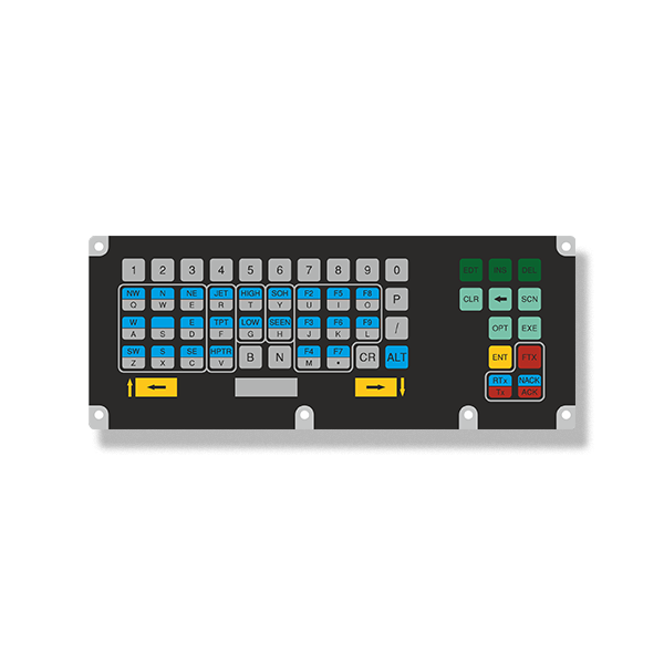 Rugged Membrane Keypad with Aluminum Back Support