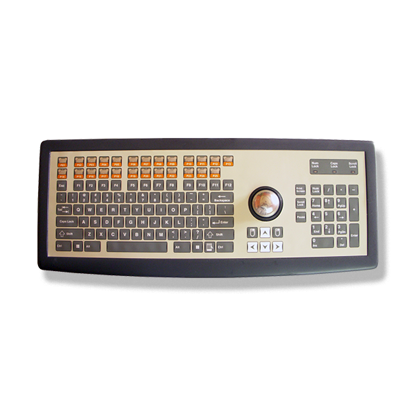 Programmable PC Keyboard with Trackball (Industrial Grade)