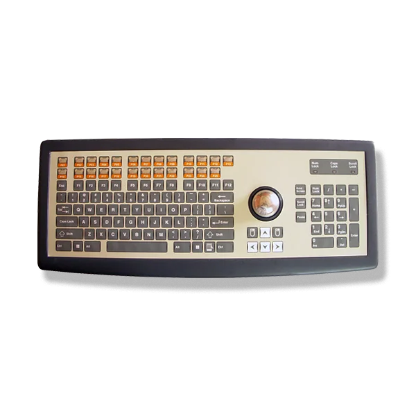 Programmable PC Keyboard with Trackball (Industrial Grade)