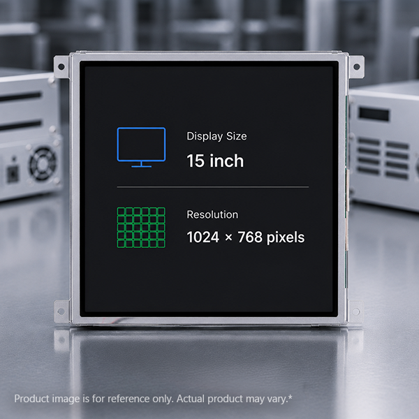 15-Inch UXGA LVDS LCD Module with EMI Toughened Glass & Optical Bonding