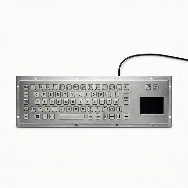 Metallic Standard Keypad with Integrated Touchpad