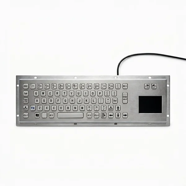 Metallic Standard Keypad with Integrated Touchpad