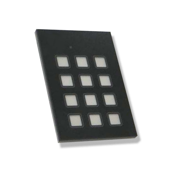 Capacitive 4 × 3 Touch Keypad with Insertable Legends and Backlight