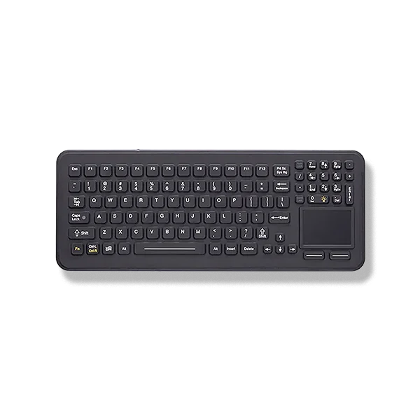 MIL KEY L379W149K99 Rugged Backlit Keyboard with Touchpad